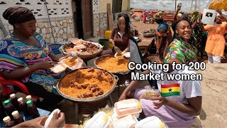 Cooking for market women to Celebrate our 100,000 Subscribers || African village life