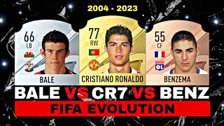 Ronaldo VS Benzema VS Bale FIFA EVOLUTION! 😱🔥 FIFA 04 - FIFA 23