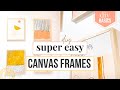MAKE A FRAME FROM WOOD: How to Measure Custom Frame + DIY Modern Canvas Art 🖼 [DIY BASICS]