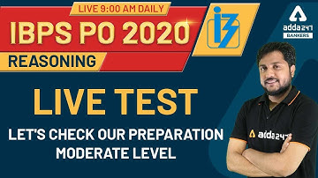 IBPS PO 2020 | Reasoning | Live Test | Let