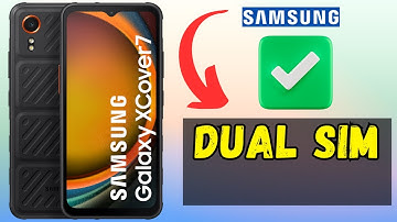 Dual Sim Card Settings Samsung Galaxy Xcover 7 || How to set dual sim options || Dual sim
