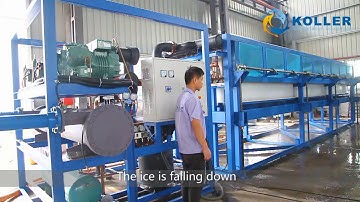 operation process for the 15 tons automatic ice block machine