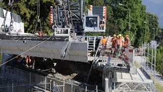 Grösster Raupenkran der Schweiz kommt in Uznach zum Einsatz