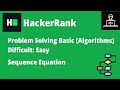 Resolviendo Sequence Equation en HackerRank | B-Coding | #logicadeprogramacion