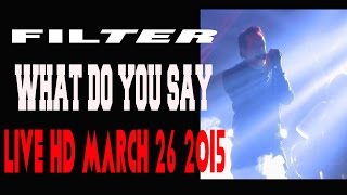 FILTER -&quot;WHAT DO YOU SAY&quot;-LIVE HD -March 26 2015 TORONTO