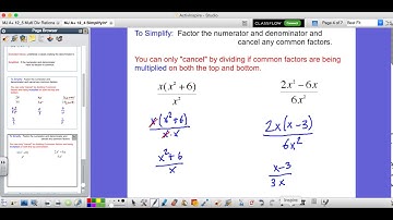12.4 - Simplify Rational Expressions