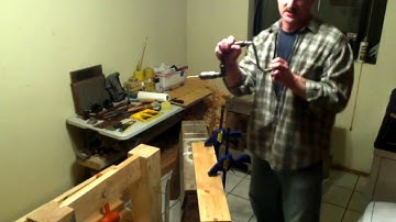 Cordless Carpenter workbench build #25 - Layout and mounting bearers