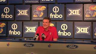 Bill Self talks after Duke loss