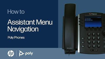 Assistant menu navigation for Poly phones | HP Support