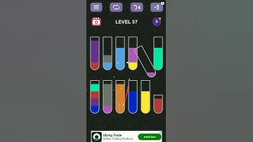 #level37 Water Colour Sort Puzzle game #viral #gaming #shorts #video 🔥