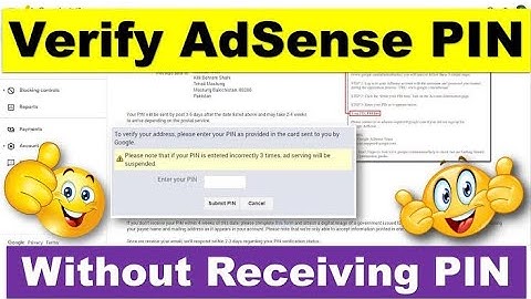 Google AdSense identity verification | how to verify adsense account after 10 dollars