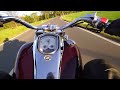 Star Roadliner - XV 1900 - Acceleration from 1500 RPM to 4000 motorcycle ride HD with stereo sound