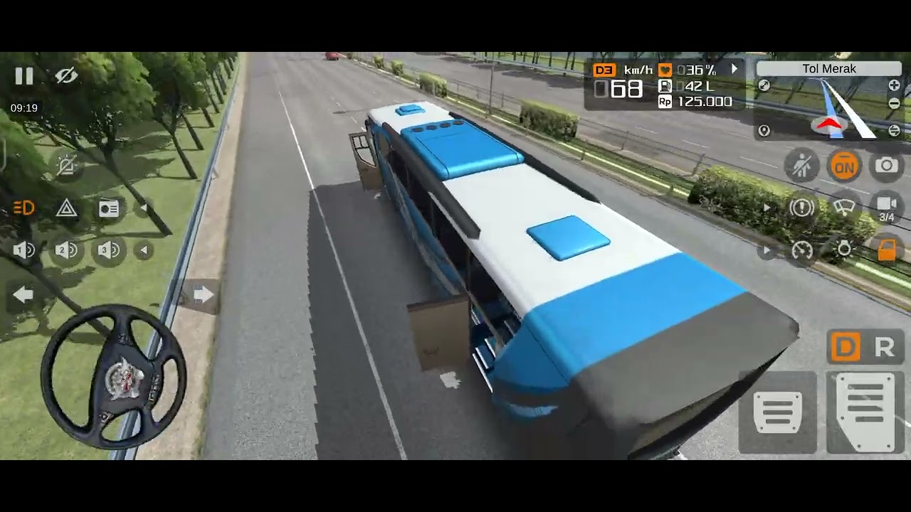 Bus driving 