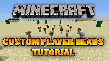 Minecraft 1.8 Tutorial ~ Custom Player Heads