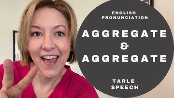 Learn to Pronounce AGGREGATE & AGGREGATE - American English Heteronym Pronunciation Lesson #english