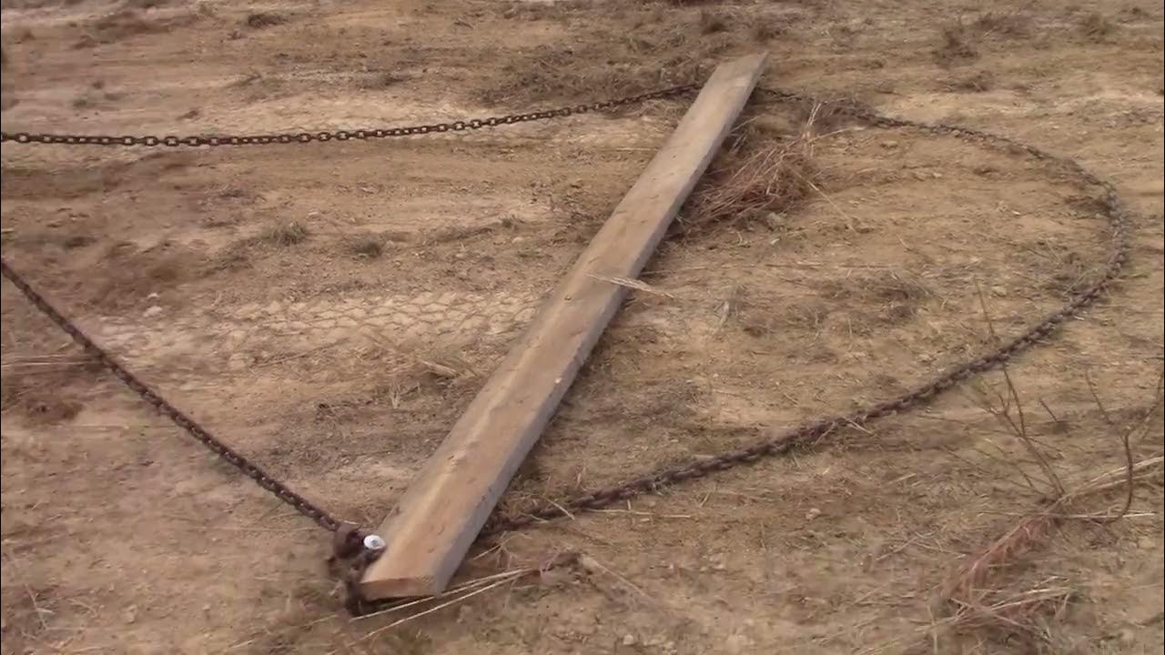 We Are Dragging Across The Dirt To Turn The Seed And Fertilizer Just