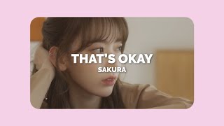 IZ*ONE/SAKURA - That's Okay (Cover)(𝙎𝙡𝙤𝙬𝙚𝙙 & 𝙍𝙚𝙫𝙚𝙧𝙗 𝙑𝙚𝙧𝙨𝙞𝙤𝙣)