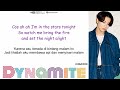 BTS - Dynamite LYRICS/INDO SUB by GOMAWO