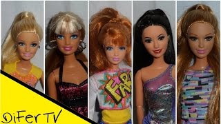 5 Peinados De Colas De Caballo Para Tus Muñecas - Barbie Ponytails Hairstyles Versión Mejorada