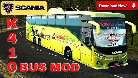 Download SKS Scania K410 Multiaxle 6x2 Bus Mod + Download FREE Livery | BUSSID (Hindi)