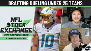 Datos Drafting Dueling U-25 Teams | NFL Stock Exchange | PFF Guía