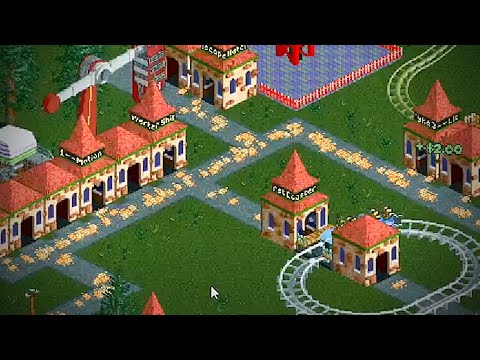 Video: Puke! Svet RollerCoaster Tycoon Izgleda