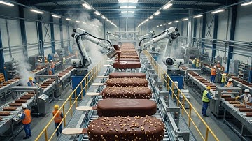 Inside a Modern Ice Cream Factory: From Raw Ingredients to Frozen Perfection (Full Process)