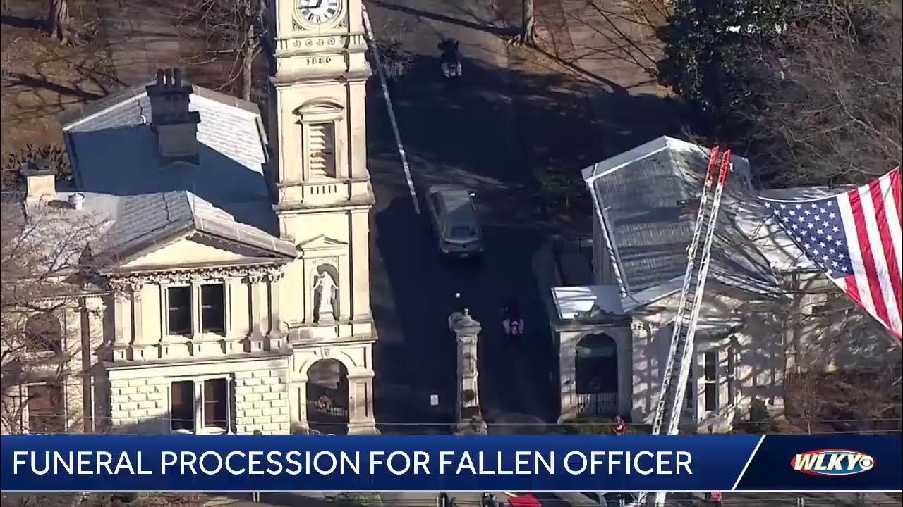 Funeral procession for fallen officer YouTube
