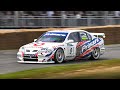 2 x Nissan Primera BTCC Super Touring Car in action: Accelerations &amp; Great Intake Sound!