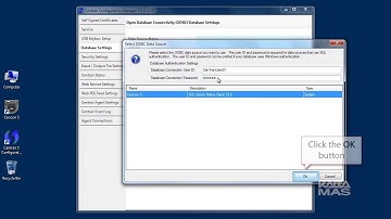 CenTran 5 Configuration Manager - Select ODBC Database Connection