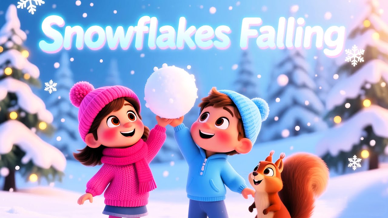 Snowflakes Falling 🎄 | Winter Songs for Kids | Lilibibo World Kids ...