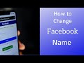 How to Change Facebook Name and Personal Information