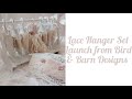 Stunning lace hanger set from birdandbarndesigns  bbdlaceholders