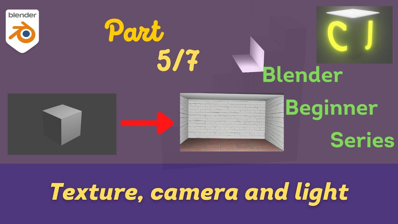 Blender Beginner Tutorial:Part 5 - Texture, camera and light - YouTube