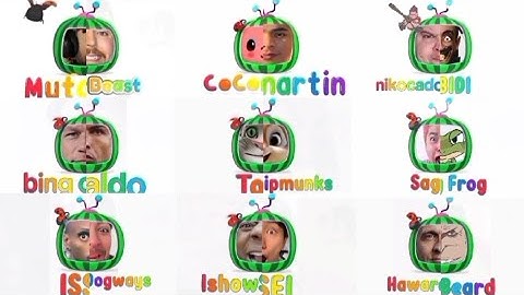 COMBINED All Cocomelons Intro & Played At The Same Time | Funny Meme