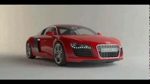 3d render of Audi R8