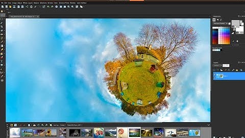 Fun with 360° photos in PaintShop Pro: Tiny planets and panoramas