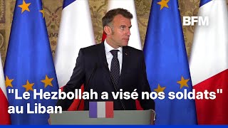 Après La Mort Du Soldat Français Au Liban, Macron Accuse Directement Le Hezbollah