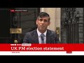 UK leader Rishi Sunak disaster “Things Can Only Get Better” by D Ream is drowning as he quits