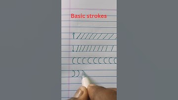 Basic strokes /cursive handwriting #shorts #handwritingpractice #calligraphy #strokesurvivor