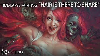 Speed painting: ''Hair is there to share''