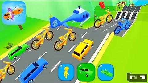 Shape Shifting All Levels Gameplay Walkthrough Car Cycle Motorcycle Helicopter 🚀 Racing 🏳Game📱🛹⚽