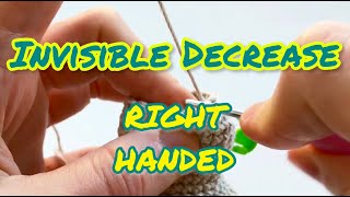 Amigurumi game changer: invisible decrease - no more visible holes! (right handed)
