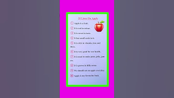 10 Lines Essay On Apple in English | Essay On Apple in English | Apple Essay in English