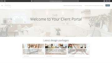 DMB Design Studio mydoma Client Portal Welcome Video