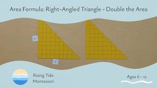 Area Formula: Right-Angled Triangle - Double the Area