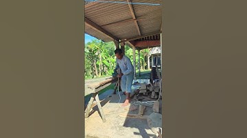 Technique for smoothing wooden surfaces,using the machine #shorts