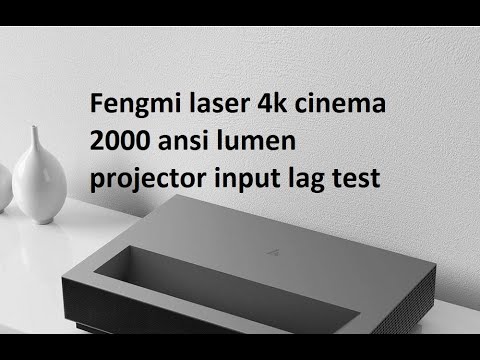 Fengmi 4k cinema laser projector input lag test - YouTube