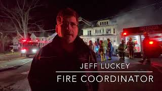 Injuries after 8-apartment fire in Wellsville on Madison Street