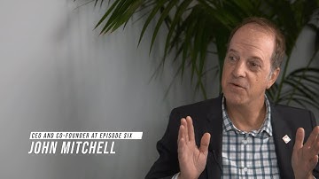John Mitchell, CEO and co-founder of Episode Six, speaks at Sibos Amsterdam 2022